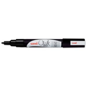 Uni Chalk Marker 3ms Zwart