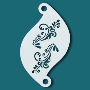 Face Paint Stencil Fairy Blooming Vine