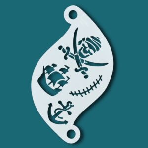 Face Paint Stencil Pirate