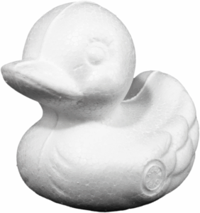 Eend Geperst Piepschuim 6cm