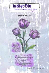 Indigoblu Stempel Trio Of Tulips Tulpen A6