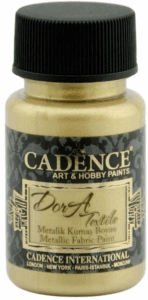 Cadence Dora Metallic Textielverf Witgoud 1148 50ml