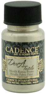 Cadence Dora Metallic Textielverf Platina 1137 50ml