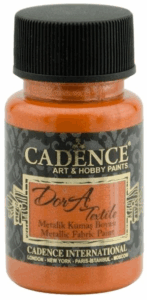 Cadence Dora Metallic Textielverf Oranje 1156 50ml
