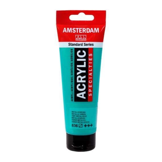 Amsterdam Acrylverf 120 Ml Metallic Groen 836
