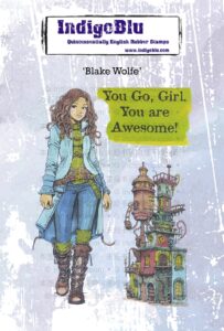 Indigoblu Rubber Stamp Blake Wolfe A6