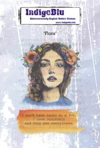 Indigoblu Rubber Stamp Flora A6