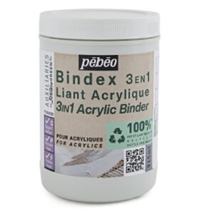 Pebeo Bindex 3 In 1 Acrylic Binder, Studio Green 945ml