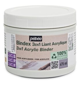 Pebeo Bindex 3 In 1 Acrylic Binder, Studio Green 475ml
