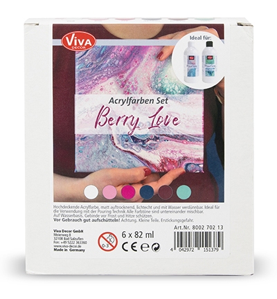 Viva Decor Acrylverfset Berry Love 6x82ml