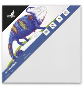 Schildersdoek Kangaro 20x20cm 380grams 100% Katoen 3 Lagen Gesso