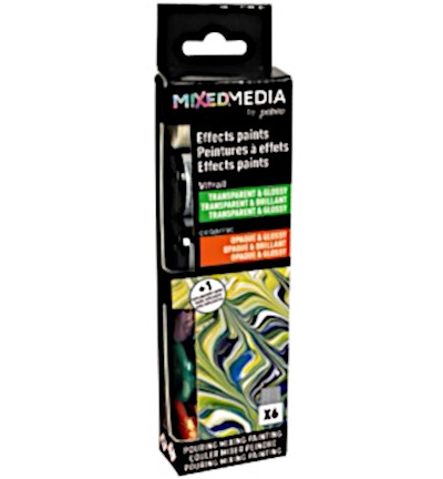 Pebeo Set Vitrail / Ceramic Mixed Media, 6x20ml