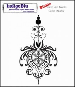 Indigoblu Dinkie Stempel Snowflake Bauble