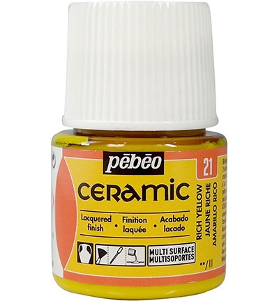 Pebeo Ceramic Rich Yellow 45ml