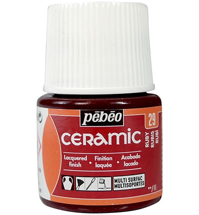 Pebeo Ceramic Ruby 45ml