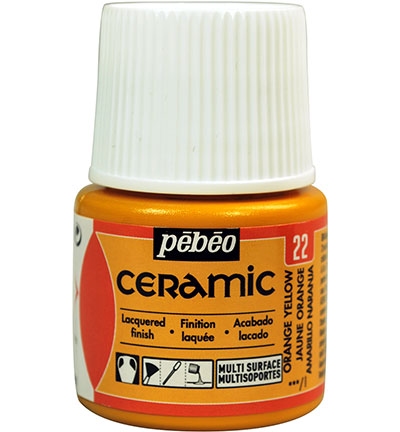 Pebeo Ceramic Orange Yellow 45ml
