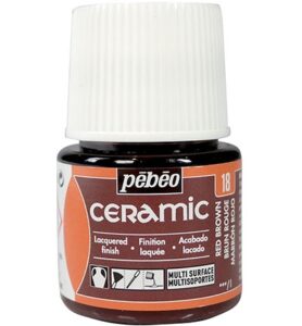 Pebeo Ceramic Red Brown 45ml
