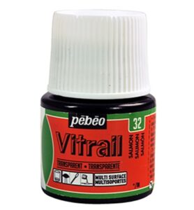 Pebeo Vitrail Transparent Salmon 45 Ml