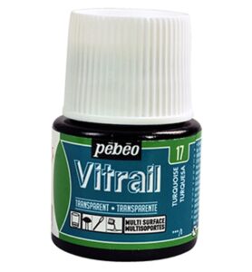 Pebeo Vitrail Transparent Turquoise 45 Ml
