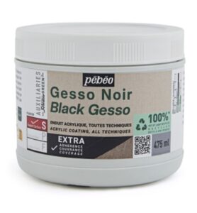 Pebeo Black Gesso, Studio Green 475 Ml