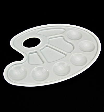 Verfpalet Van Rhijn Met 10 Reservoirs, Onbreekbaar