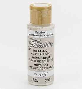 Decoart Dazzling Metallics Acrylics White Pearl 59ml