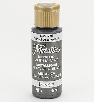 Decoart Dazzling Metallics Acrylics Black Pearl 59ml