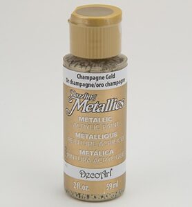 Decoart Dazzling Metallics Acrylics Champagne Gold 59ml