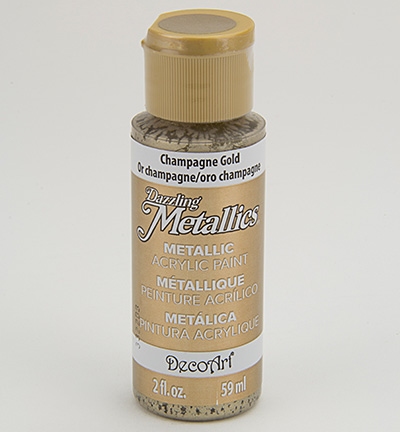 Decoart Dazzling Metallics Acrylics Champagne Gold 59ml