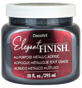 Decoart Elegant Finish Metallic Paint Pewter 295ml