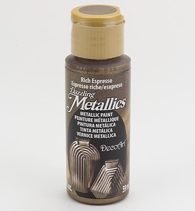 Decoart Dazzling Metallics Acrylics Rich Espresso 59ml