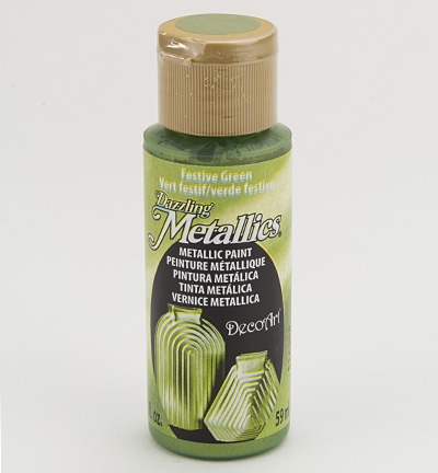 Decoart Dazzling Metallics Acrylics Festive Green 59ml