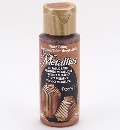 Decoart Dazzling Metallics Acrylics Worn Penny 59ml
