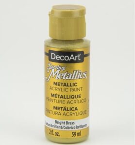 Decoart Dazzling Metallics Acrylics Bright Brass 59ml