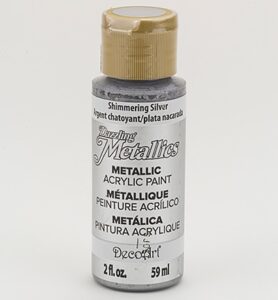 Decoart Dazzling Metallics Acrylics Shimmering Silver 59ml