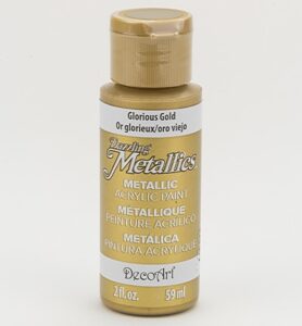 Decoart Dazzling Metallics Acrylics Glorious Gold 59ml