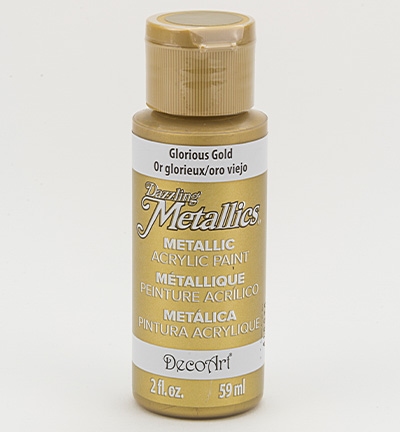 Decoart Dazzling Metallics Acrylics Glorious Gold 59ml