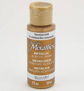 Decoart Dazzling Metallics Acrylics Venetian Gold 59ml