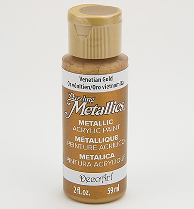 Decoart Dazzling Metallics Acrylics Venetian Gold 59ml