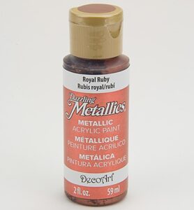 Decoart Dazzling Metallics Acrylics Royal Ruby 59ml