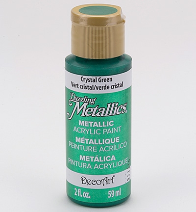 Decoart Dazzling Metallics Acrylics Crystal Green 59ml