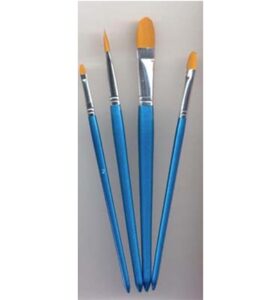 Artist Brush Set, 4x Filbert, 4 Pcs