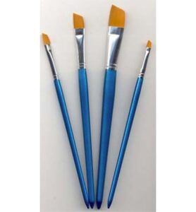 Artist Brush Set, 4x Angular, 4 Pcs