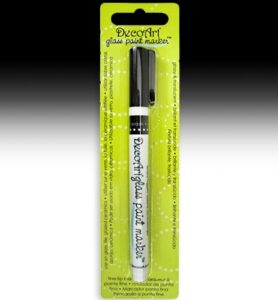 Decoart Glass Paint Markers 1mm, Opaque Black