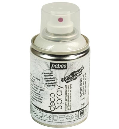 Pebeo Acrylic Decospray Glitter Silver