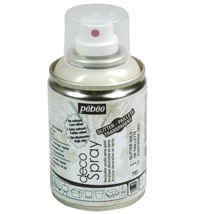 Pebeo Acrylic Decospray Glitter Gold