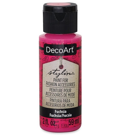 Decoart Stylin Leather Paint Fuchsia 59 Ml