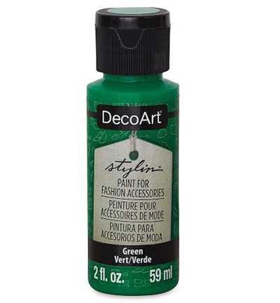 Decoart Stylin Leather Paint Green 59 Ml