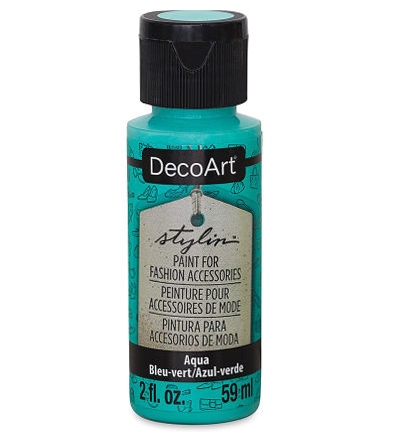 Decoart Stylin Leather Paint Aqua 59 Ml
