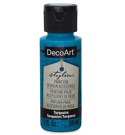 Decoart Stylin Leather Paint Turquoise 59 Ml